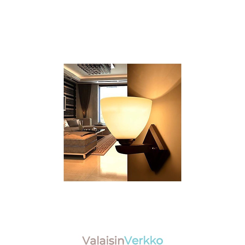 Seinävalaisin Lasi Lämmin moderni Seinälamppu sängyn päähän Valot