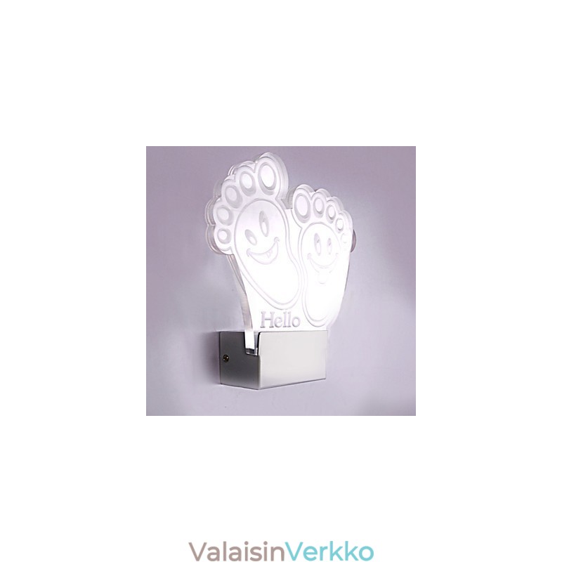 Akryyliseinälamppu PVC-lamppuvalaisin Moderni nykyaikainen metalli