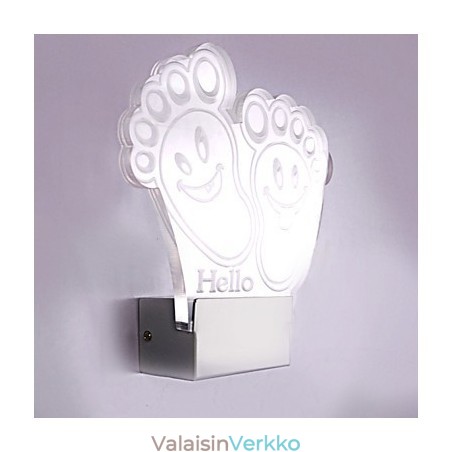 Akryyliseinälamppu PVC-lamppuvalaisin Moderni nykyaikainen metalli