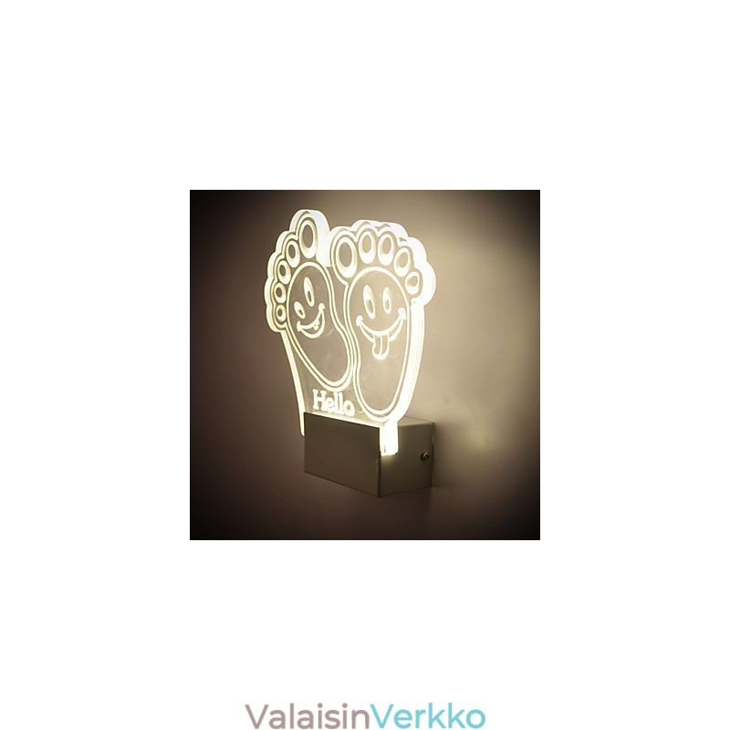 Akryyliseinälamppu PVC-lamppuvalaisin Moderni nykyaikainen metalli