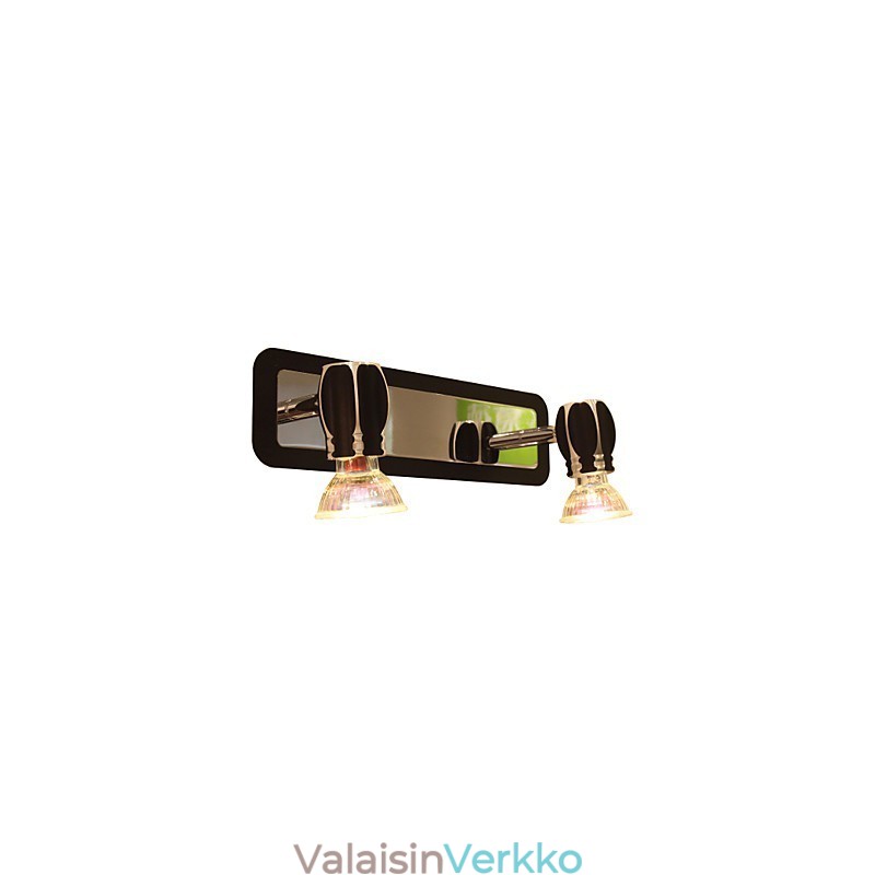 Modernit mustat seinävalot Kylpyhuoneen valot 2 valolla