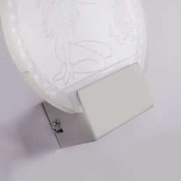 Akryyliseinävalaisin PVC-lamppuvalosiru Moderni nykyaikainen metalli 5W