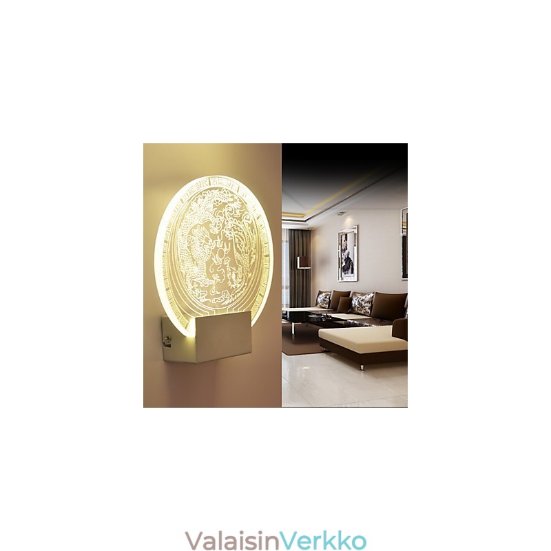 Seinävalaisimet PVC-lamppu Valo moderni nykyaikainen metalli