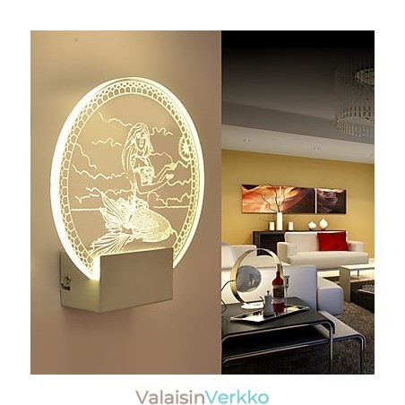 Akryyliseinävalaisin PVC-lamppu Valo moderni nykyaikainen metalli Akryyliseinävalaisin PVC-lamppu Valo moderni nykyaikainen metalli