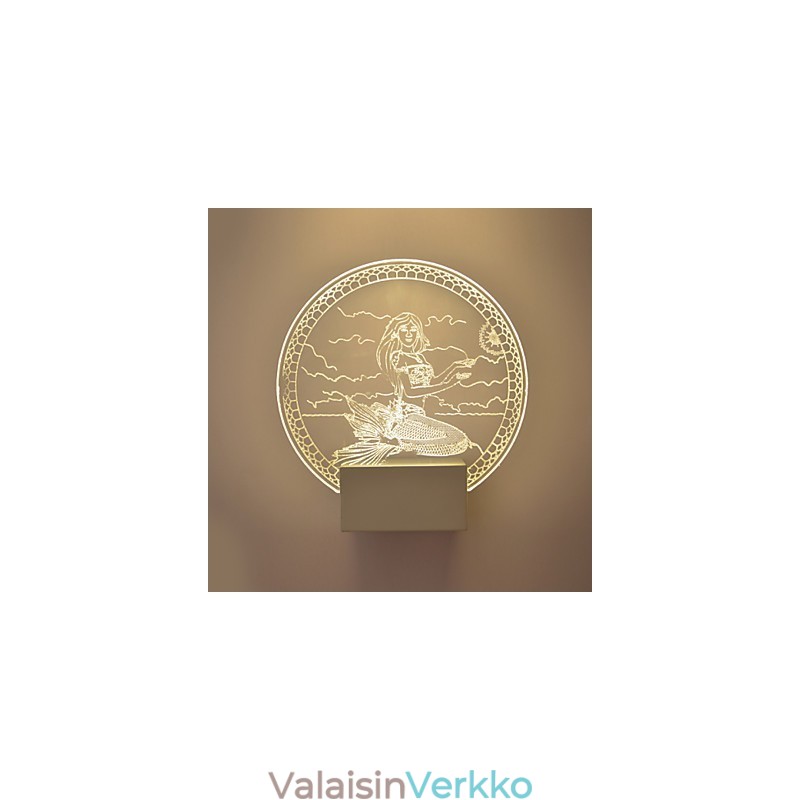 Akryyliseinävalaisin PVC-lamppu Valo moderni nykyaikainen metalli