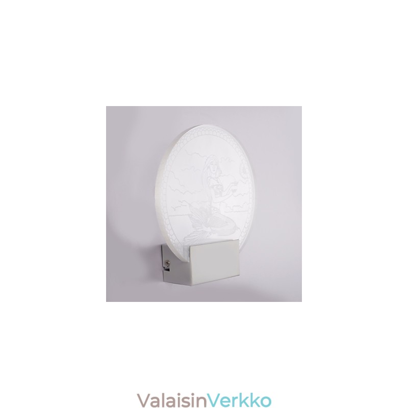 Akryyliseinävalaisin PVC-lamppu Valo moderni nykyaikainen metalli