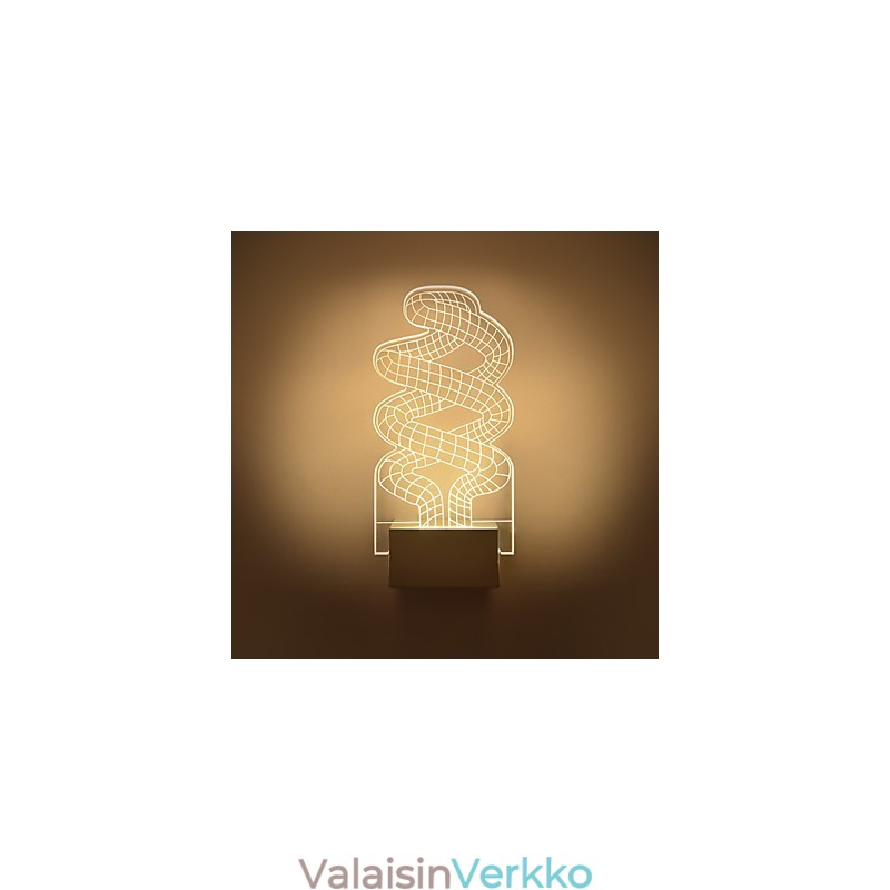 Akryyliseinävalaisin PVC-lamppu valosiru Moderni nykyaikainen metalli