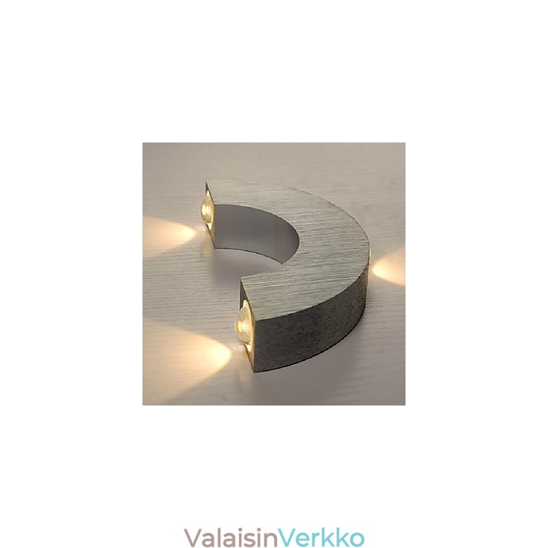 Minityyliset seinävalaisimet modernia nykymetallia