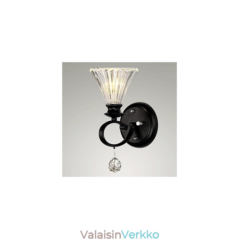 Seinävalaisimet Crystal Modern Contemporary Metal