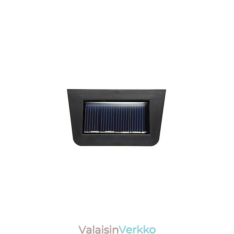 Lämmin keltainen aurinkoenergialla toimiva seinäteline 2 lyhtyvalaisin