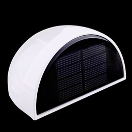 Aurinkoenergialla toimiva vedenpitävä IP55 lamppu valkoinen + musta