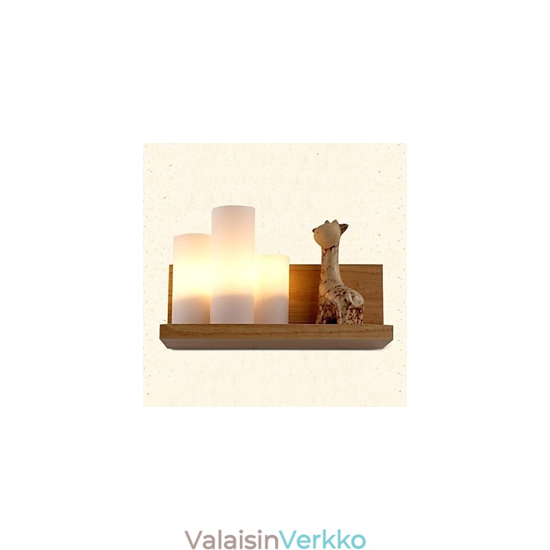 Seinävalaisin Kolme valoa ja lasia