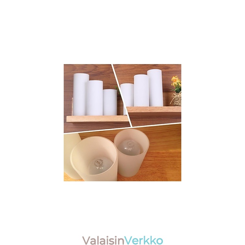 Seinävalaisin Kolme valoa ja lasia