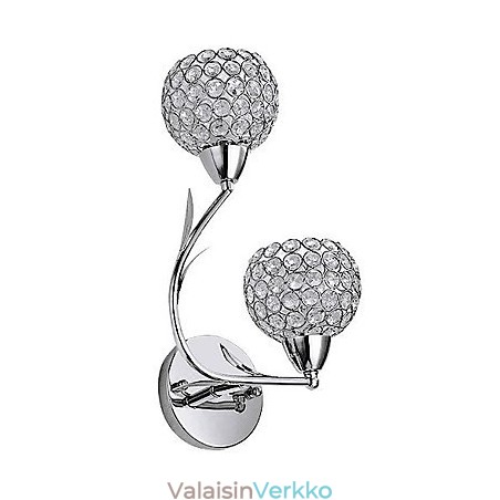 Kristalliset seinävalaisimet modernia nykymetallia Kristalliset seinävalaisimet modernia nykymetallia