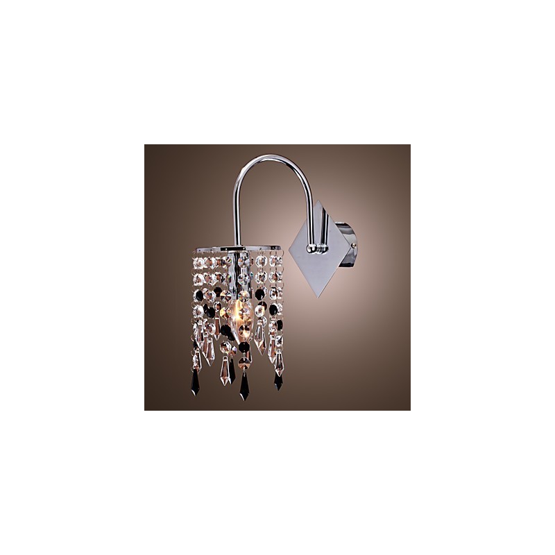 Seinävalaisin tyylikkäällä kristallipisaralla