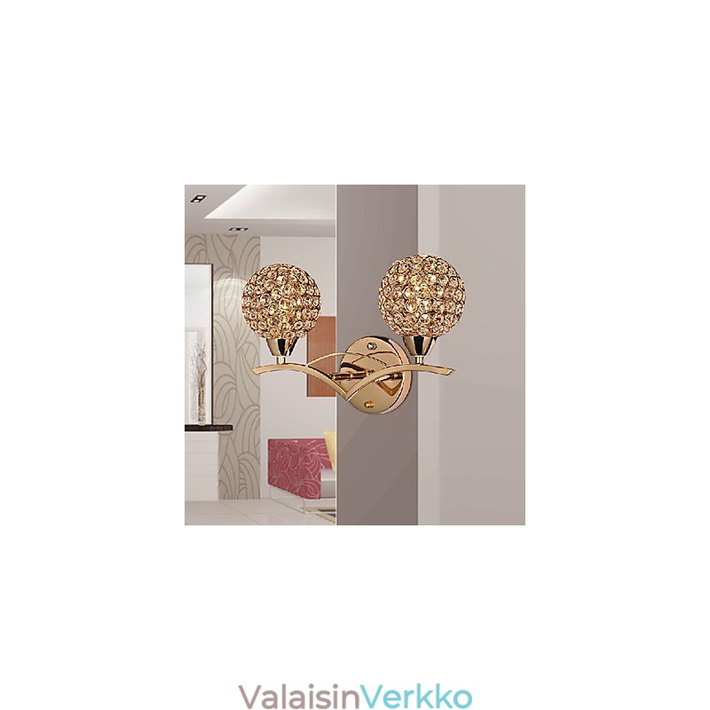 Moderni tyylikäs seinävalaisin kahdessa valossa