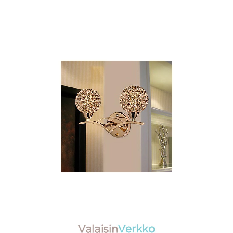 Moderni tyylikäs seinävalaisin kahdessa valossa