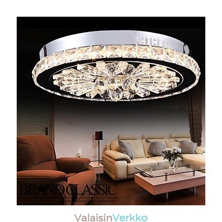 Crystal Flush Mount Moderni, nykyaikainen olohuone, ruokailutila, metalli Crystal Flush Mount Moderni, nykyaikainen olohuone, ruokailutila, metalli