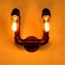 American Bar Xiang Makuuhuoneen käytävän vesiputkiseinävalaisin Retro Industrial Iron seinävalaisin