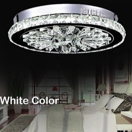 Crystal Flush Mount Moderni, nykyaikainen olohuone, ruokailutila, metalli