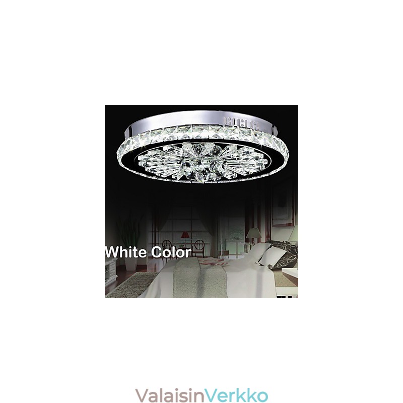 Crystal Flush Mount Moderni, nykyaikainen olohuone, ruokailutila, metalli