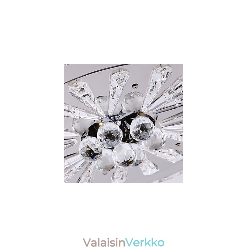 Crystal Flush Mount Moderni, nykyaikainen olohuone, ruokailutila, metalli