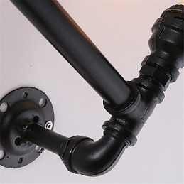 2 Heads Vintage Industrial Pipe Seinävalot Musta Creative Lights Ravintola Kahvila Baari Sisustusvalaistus