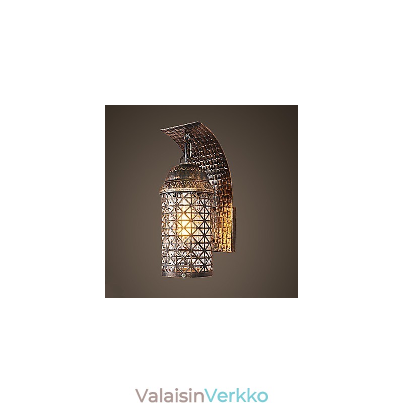Maalaismainen lodge-maalausominaisuus minityyliselle uplight-seinävalaisimille