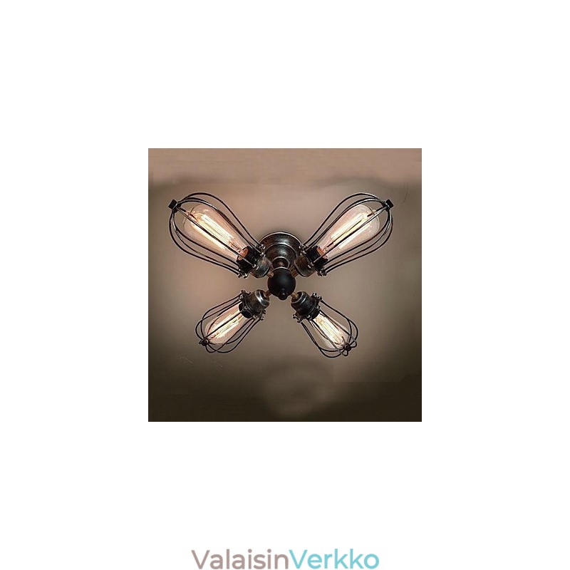 Vintage mini-tyylinen maalaus metalliin uppoteline