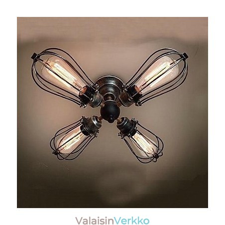 Vintage mini-tyylinen maalaus metalliin uppoteline