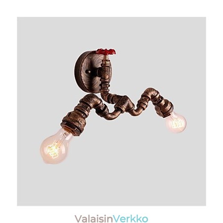 Vintage Industrial Pipe Seinävalot Creative Lights Ravintola Kahvila Baari Koristevalaistus 2 vaalealla maalatulla viimeistelyllä Vintage Industrial Pipe Seinävalot Creative Lights Ravintola Kahvila Baari Koristevalaistus 2 vaalealla maalatulla viimeistelyllä