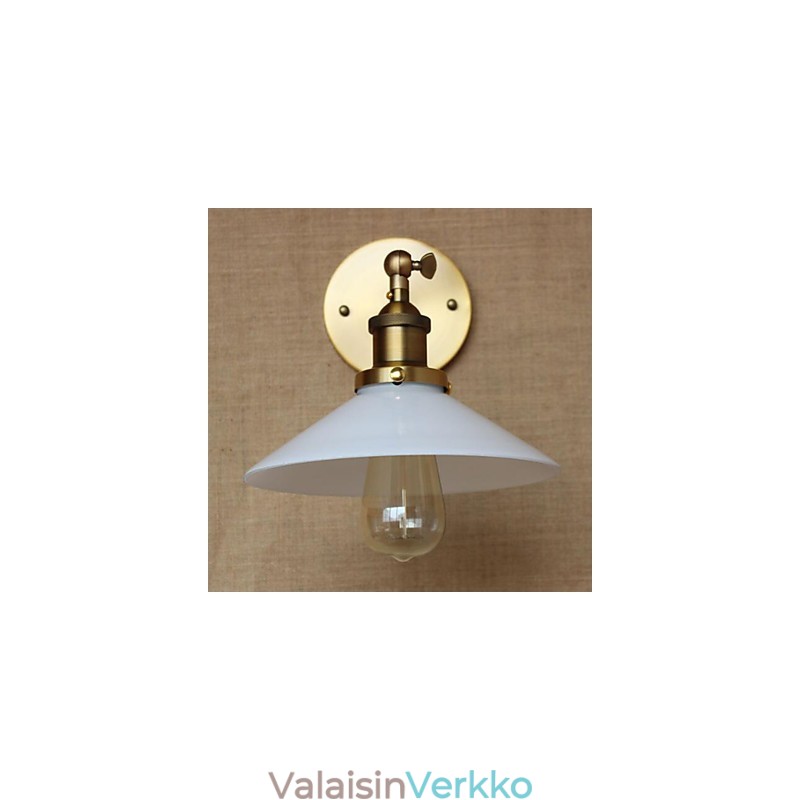 Moderni nykyaikainen Country Retro antiikkimessinkiominaisuus minityyliseen ympäristön seinävalaistukseen