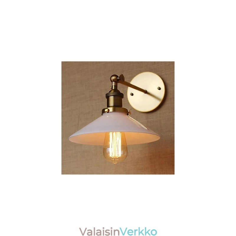 Moderni nykyaikainen Country Retro antiikkimessinkiominaisuus minityyliseen ympäristön seinävalaistukseen