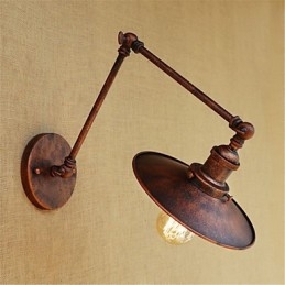Rustic Lodge Country Retro Painting -ominaisuus minityyliselle keinuvarrelle Ambient Light Swingille
