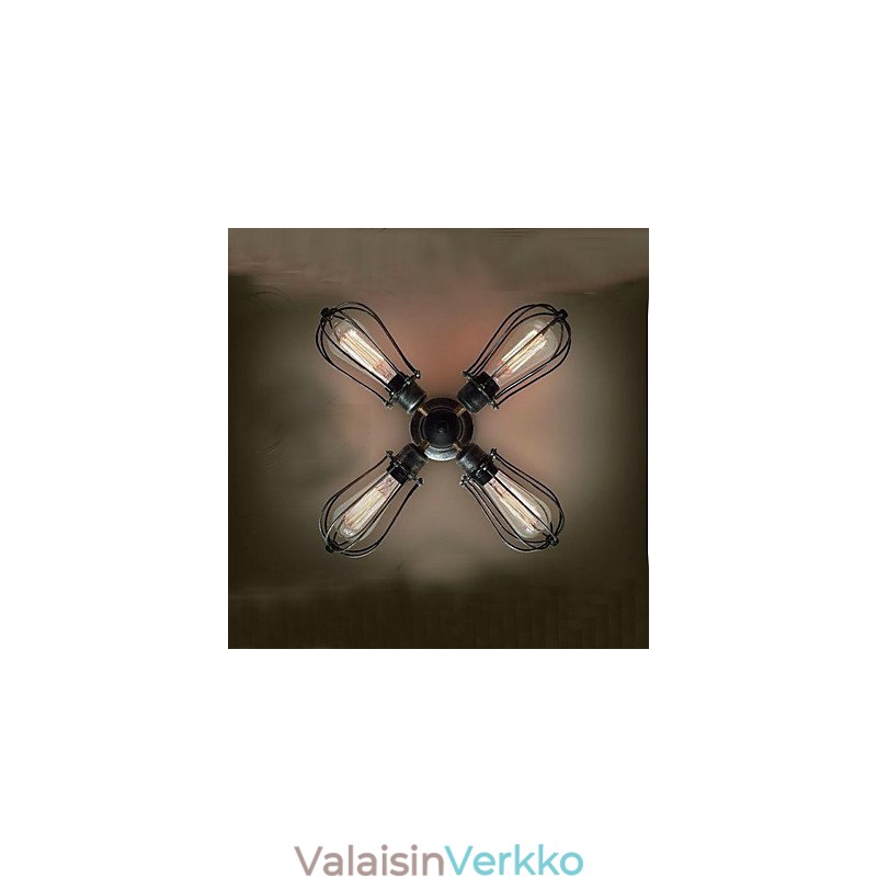 Vintage mini-tyylinen maalaus metalliin uppoteline