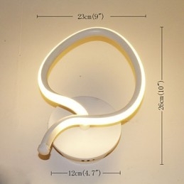 Moderni minimalistinen seinävalaisin sängyn äärellä luova käytävälamppu alumiinista