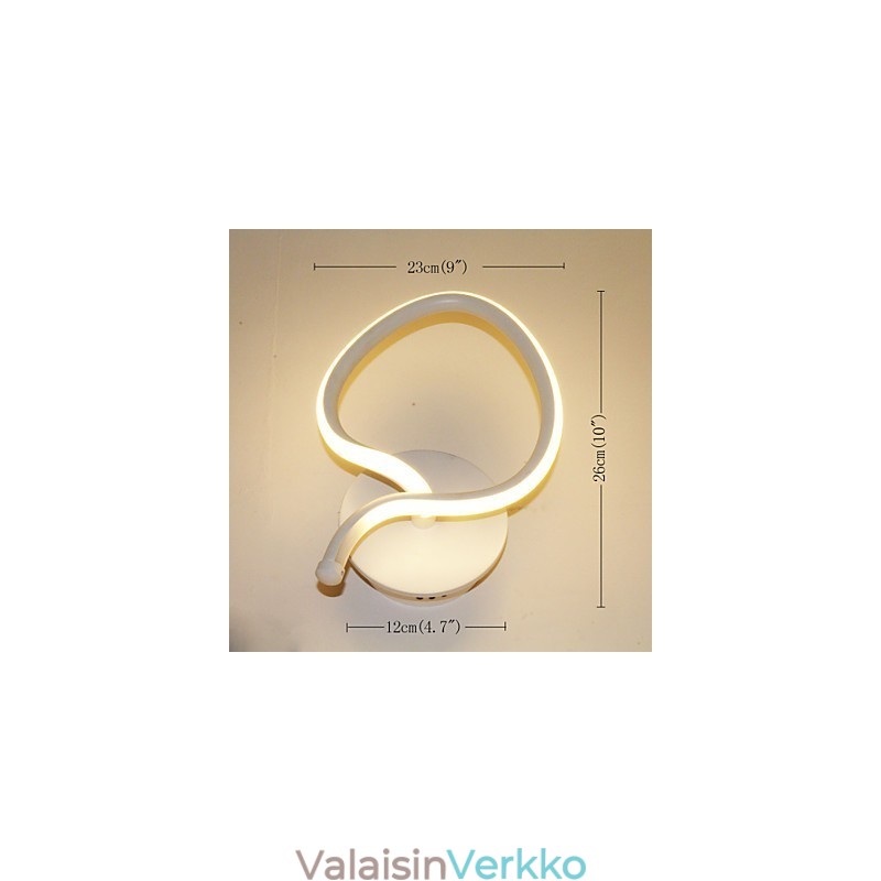 Moderni minimalistinen seinävalaisin sängyn äärellä luova käytävälamppu alumiinista