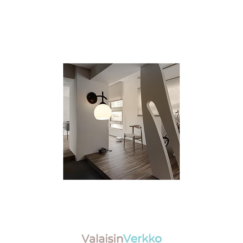 Moderni nykyaikainen maalausominaisuus mini-tyyliselle silmiensuojaukselle ympäröivään valoseinään