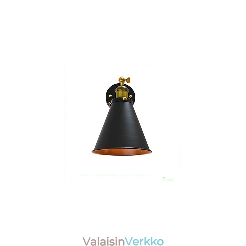 Light Buzz Paint Yksiseinäinen rauta-seinälamppu Tyhmä musta valomiekkalamppu seinälle