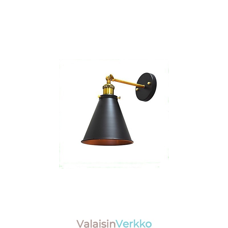 Light Buzz Paint Yksiseinäinen rauta-seinälamppu Tyhmä musta valomiekkalamppu seinälle