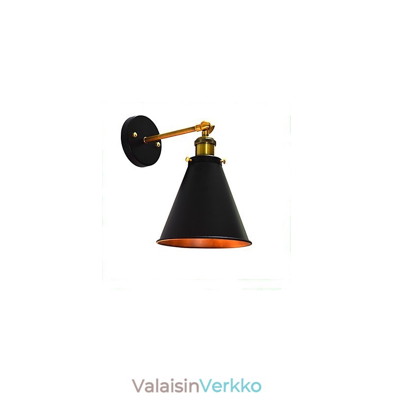 Light Buzz Paint Yksiseinäinen rauta-seinälamppu Tyhmä musta valomiekkalamppu seinälle