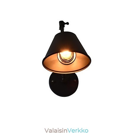 Seinävalaisin Seinälamput Seinärauta seinävalaisin Tyhmä musta valomiekkalamppu seinälle