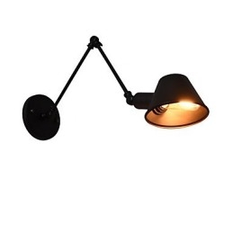 Seinävalaisin Seinälamput Seinärauta seinävalaisin Tyhmä musta valomiekkalamppu seinälle