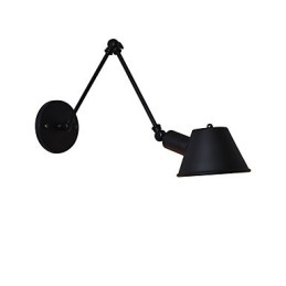 Seinävalaisin Seinälamput Seinärauta seinävalaisin Tyhmä musta valomiekkalamppu seinälle