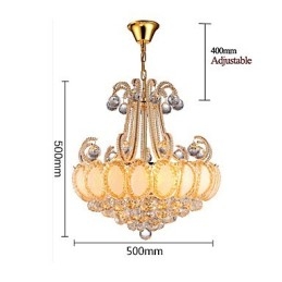 Moderni ylellinen kattokruunu, kristalliriippuvalaisin halkaisija 50 cm, sisältää 8 polttimoa
