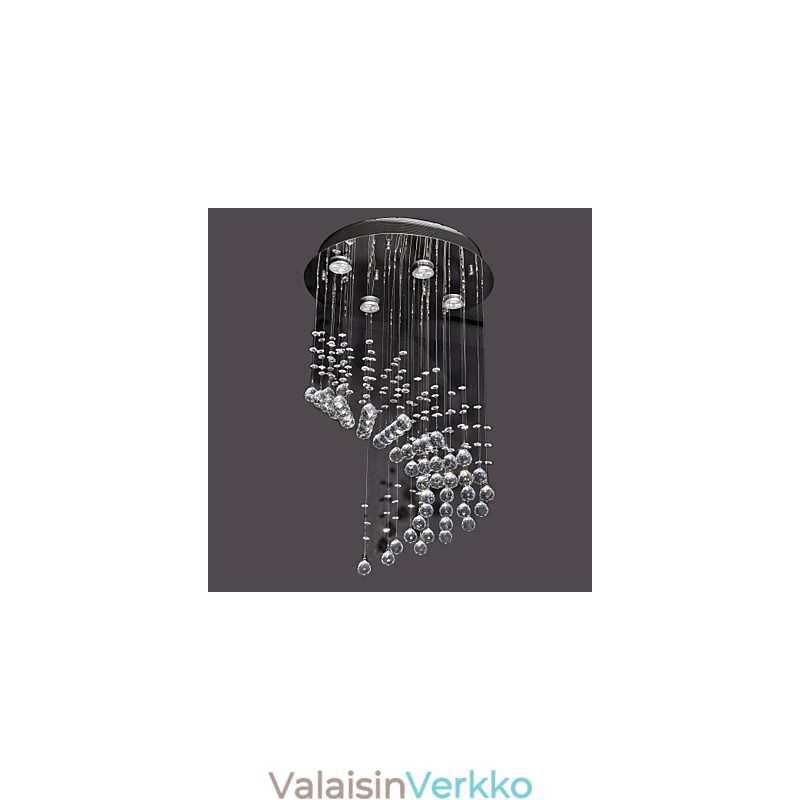 Moderni nykyaikainen Crystal Chrome -tasoteline