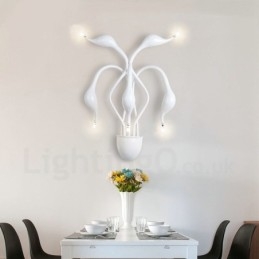 Swan Head Moderni Nykyaikainen Monivärinen Ambient Light Seinävalaisin Seinävalaisin