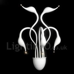 Swan Head Moderni Nykyaikainen Monivärinen Ambient Light Seinävalaisin Seinävalaisin