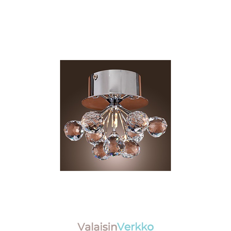 Moderni nykyaikainen Crystal Mini Style kromimetalli uppoteline