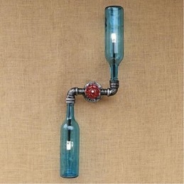 Rustic Lodge Brass -ominaisuus Ambient Light -seinävalaisimille Wall Light Blue